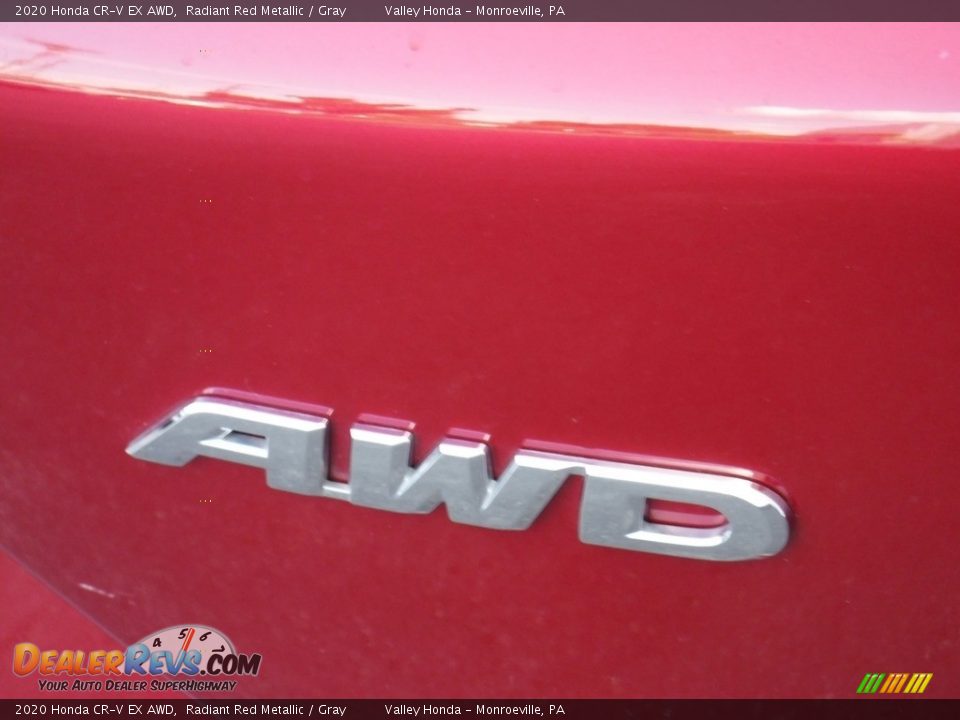 2020 Honda CR-V EX AWD Radiant Red Metallic / Gray Photo #8