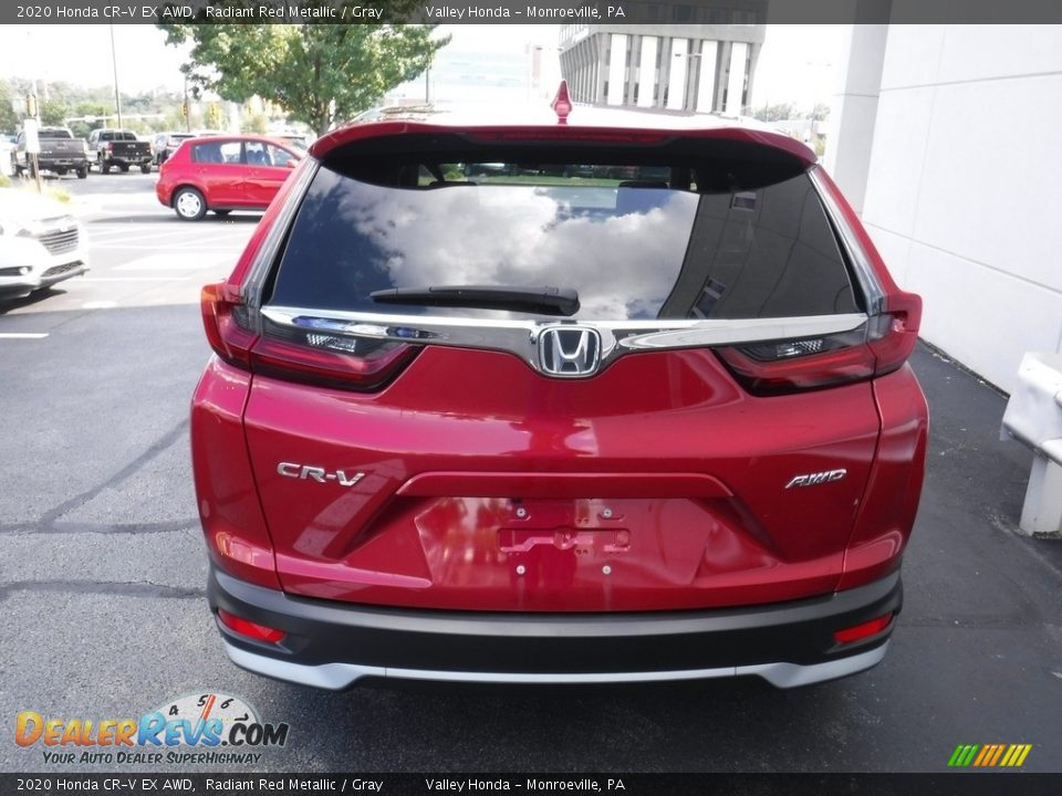 2020 Honda CR-V EX AWD Radiant Red Metallic / Gray Photo #9