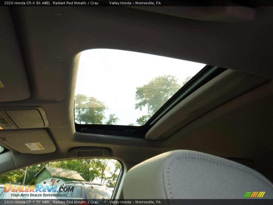 2020 Honda CR-V EX AWD Radiant Red Metallic / Gray Photo #11