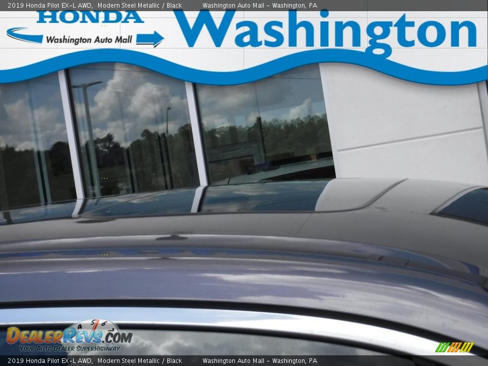 2019 Honda Pilot EX-L AWD Modern Steel Metallic / Black Photo #3