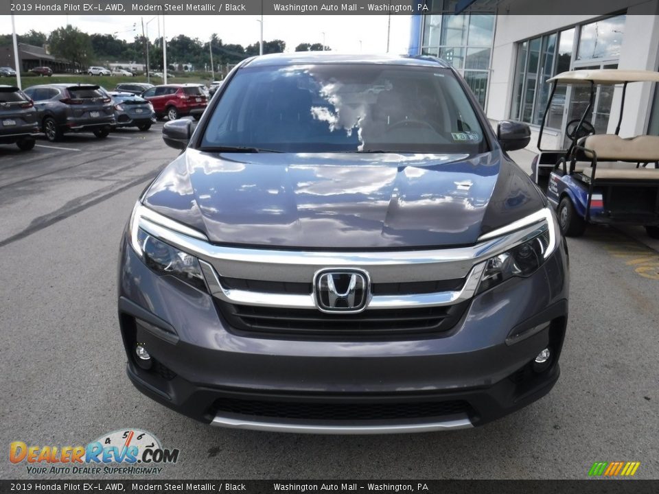 2019 Honda Pilot EX-L AWD Modern Steel Metallic / Black Photo #5