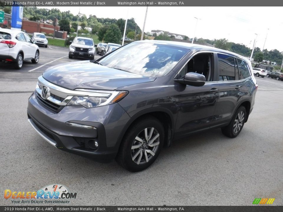 2019 Honda Pilot EX-L AWD Modern Steel Metallic / Black Photo #6