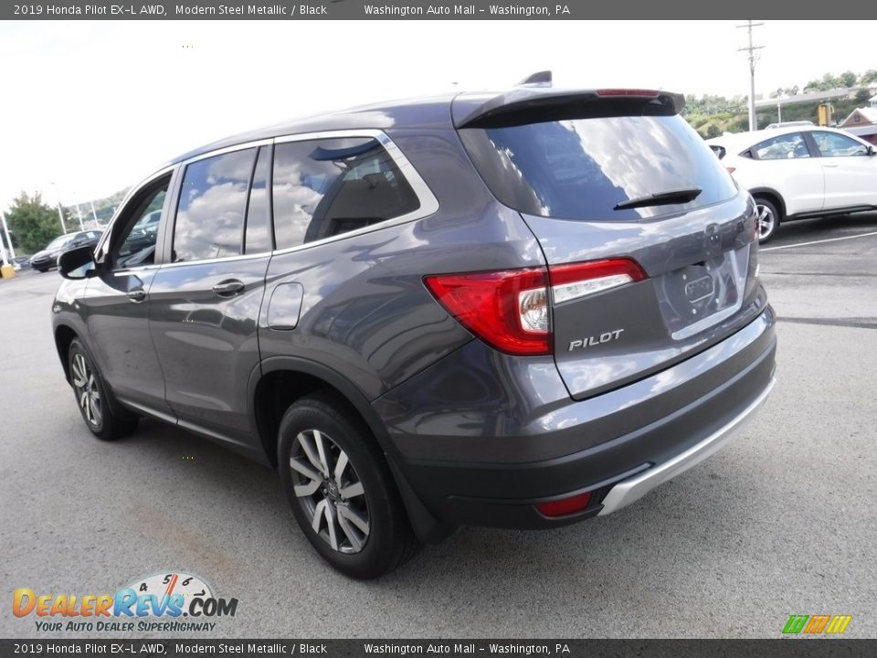 2019 Honda Pilot EX-L AWD Modern Steel Metallic / Black Photo #8