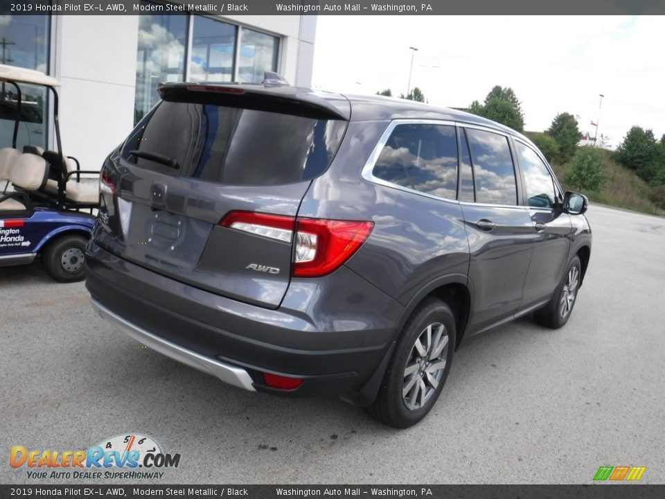 2019 Honda Pilot EX-L AWD Modern Steel Metallic / Black Photo #9