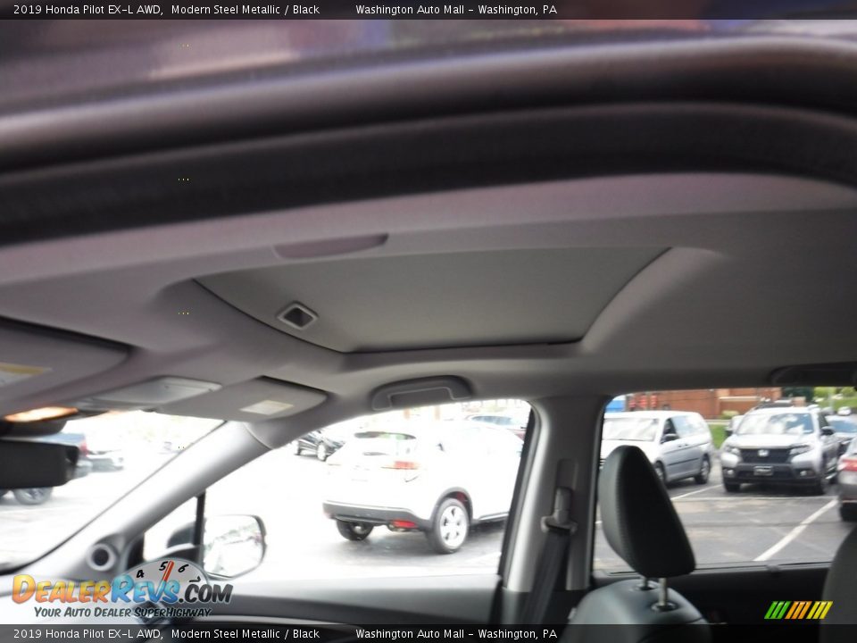 2019 Honda Pilot EX-L AWD Modern Steel Metallic / Black Photo #11