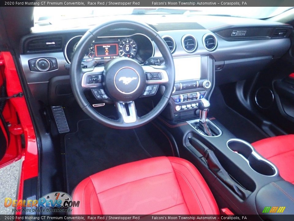 Front Seat of 2020 Ford Mustang GT Premium Convertible Photo #22