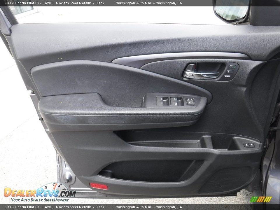 2019 Honda Pilot EX-L AWD Modern Steel Metallic / Black Photo #17