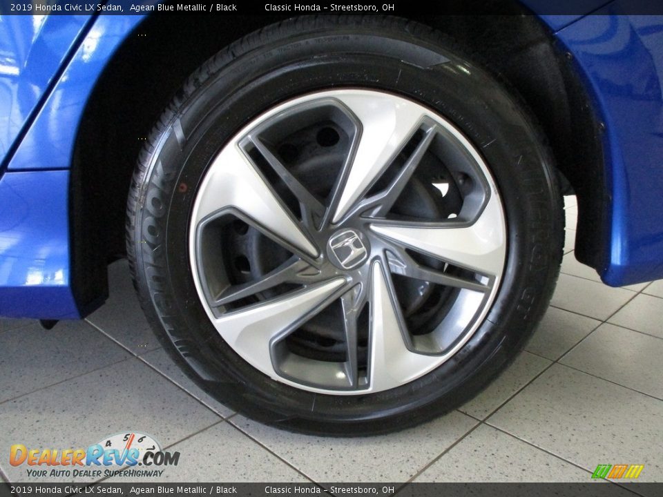 2019 Honda Civic LX Sedan Agean Blue Metallic / Black Photo #11