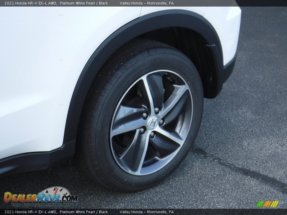 2021 Honda HR-V EX-L AWD Platinum White Pearl / Black Photo #3