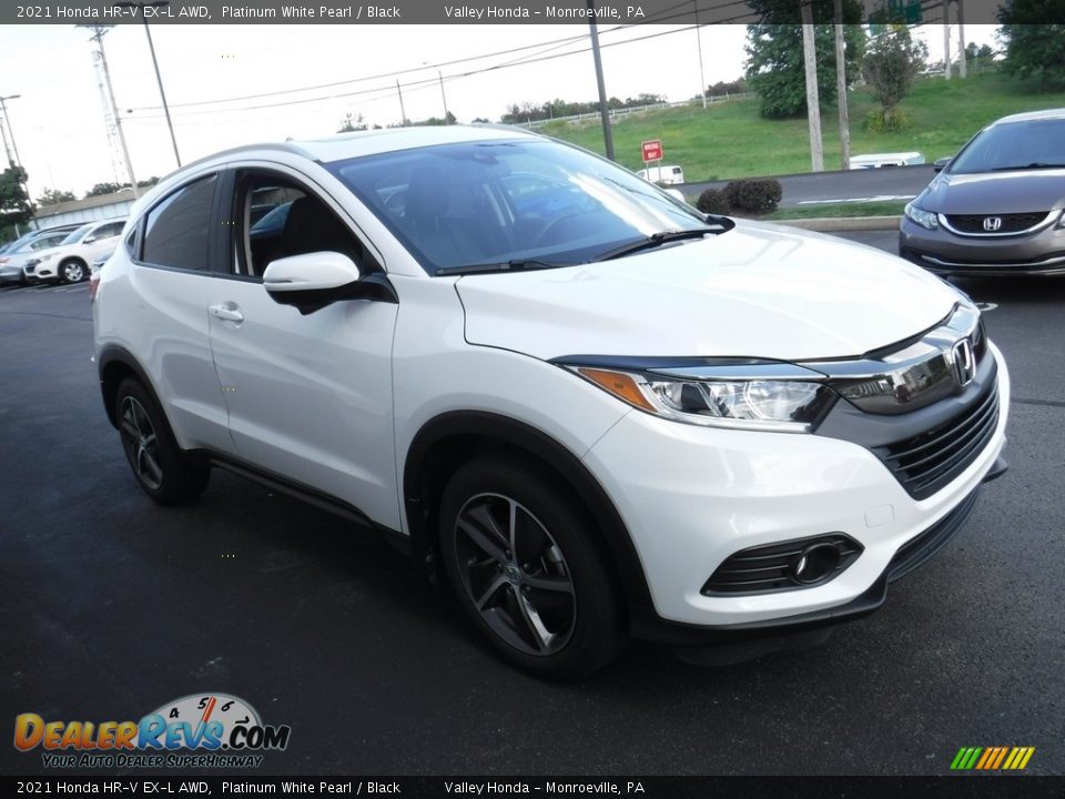 2021 Honda HR-V EX-L AWD Platinum White Pearl / Black Photo #6