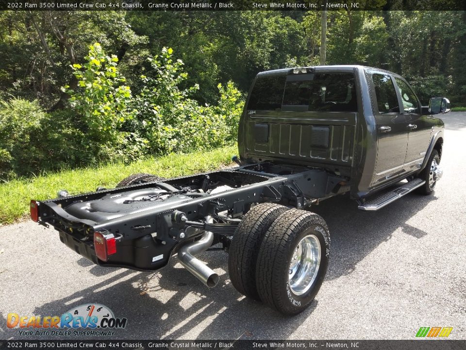 2022 Ram 3500 Limited Crew Cab 4x4 Chassis Granite Crystal Metallic / Black Photo #6