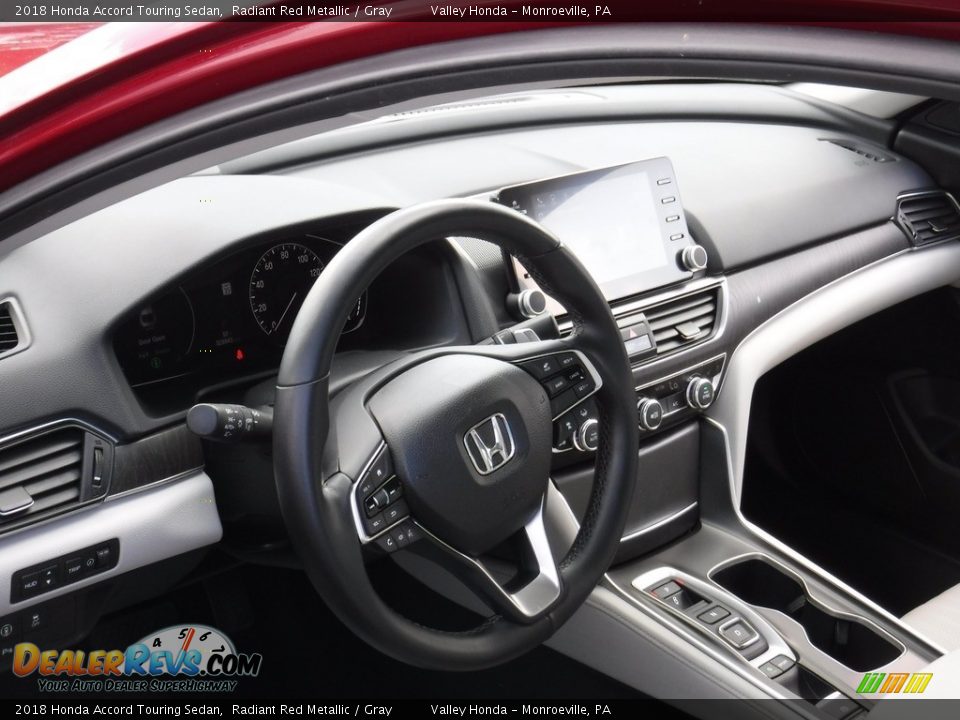 2018 Honda Accord Touring Sedan Radiant Red Metallic / Gray Photo #15