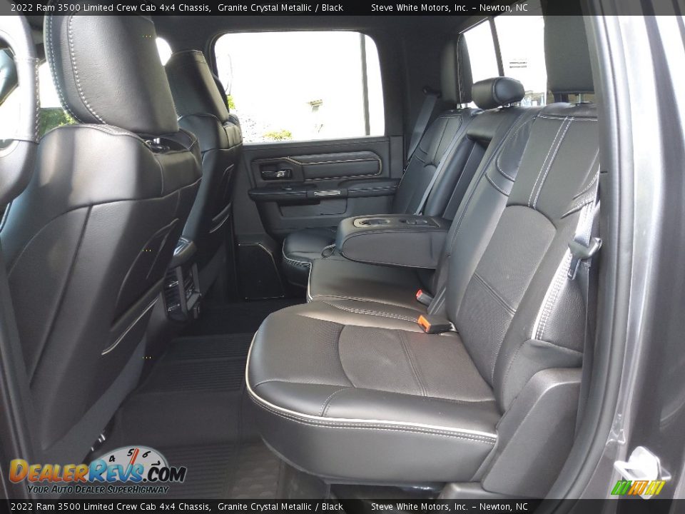 Rear Seat of 2022 Ram 3500 Limited Crew Cab 4x4 Chassis Photo #13