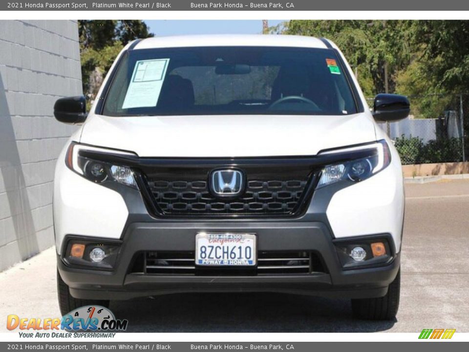 2021 Honda Passport Sport Platinum White Pearl / Black Photo #3