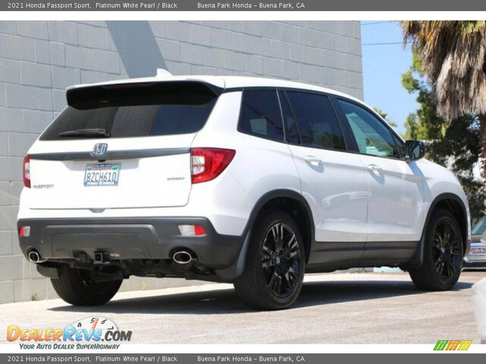 2021 Honda Passport Sport Platinum White Pearl / Black Photo #5