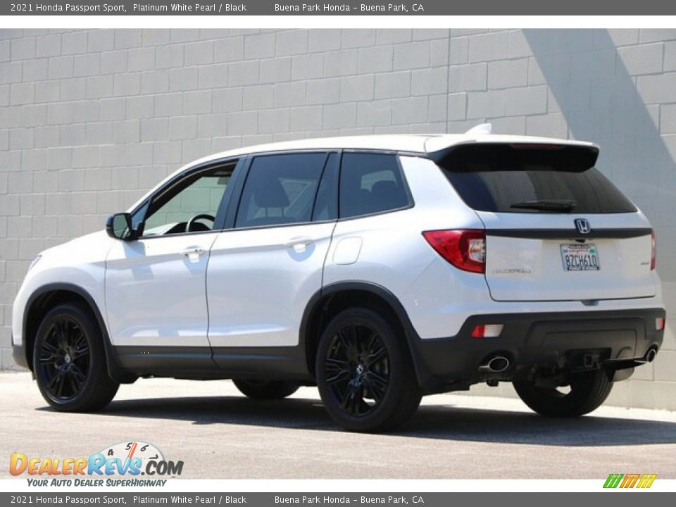 2021 Honda Passport Sport Platinum White Pearl / Black Photo #8