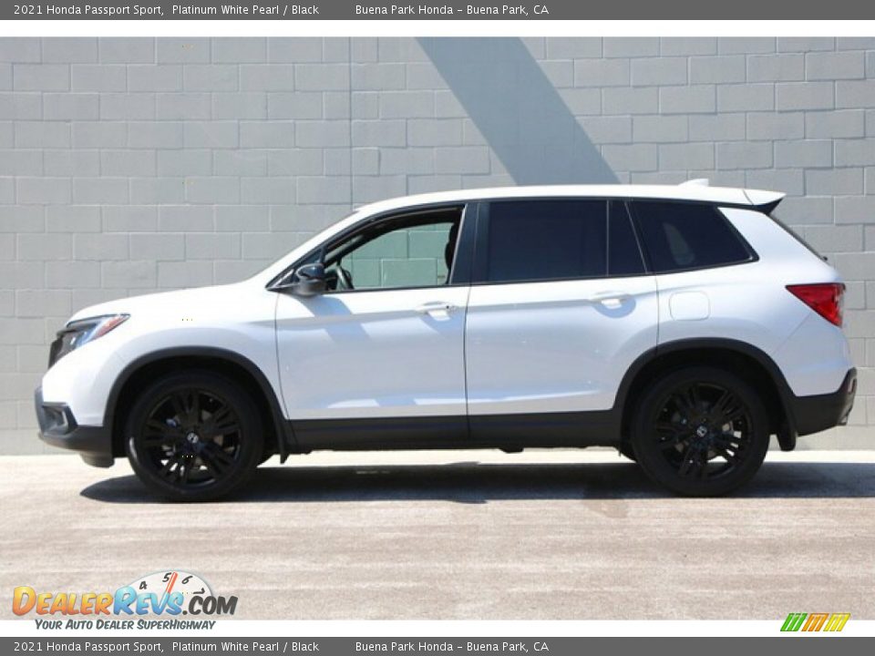 2021 Honda Passport Sport Platinum White Pearl / Black Photo #9