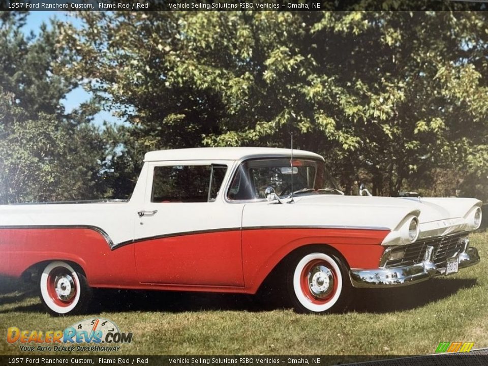 1957 Ford Ranchero Custom Flame Red / Red Photo #1