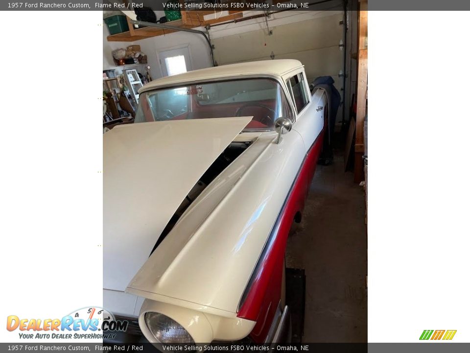 1957 Ford Ranchero Custom Flame Red / Red Photo #4