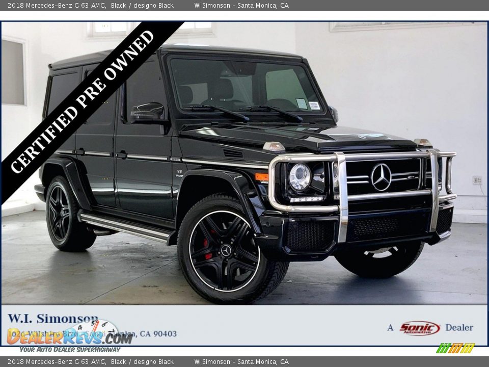 2018 Mercedes-Benz G 63 AMG Black / designo Black Photo #1