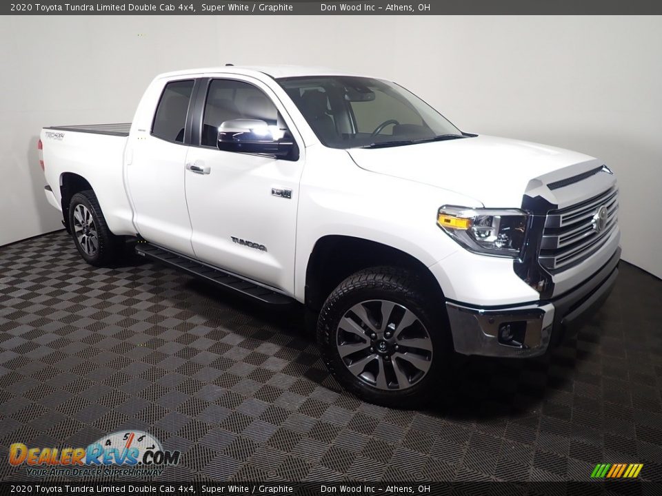 2020 Toyota Tundra Limited Double Cab 4x4 Super White / Graphite Photo #5