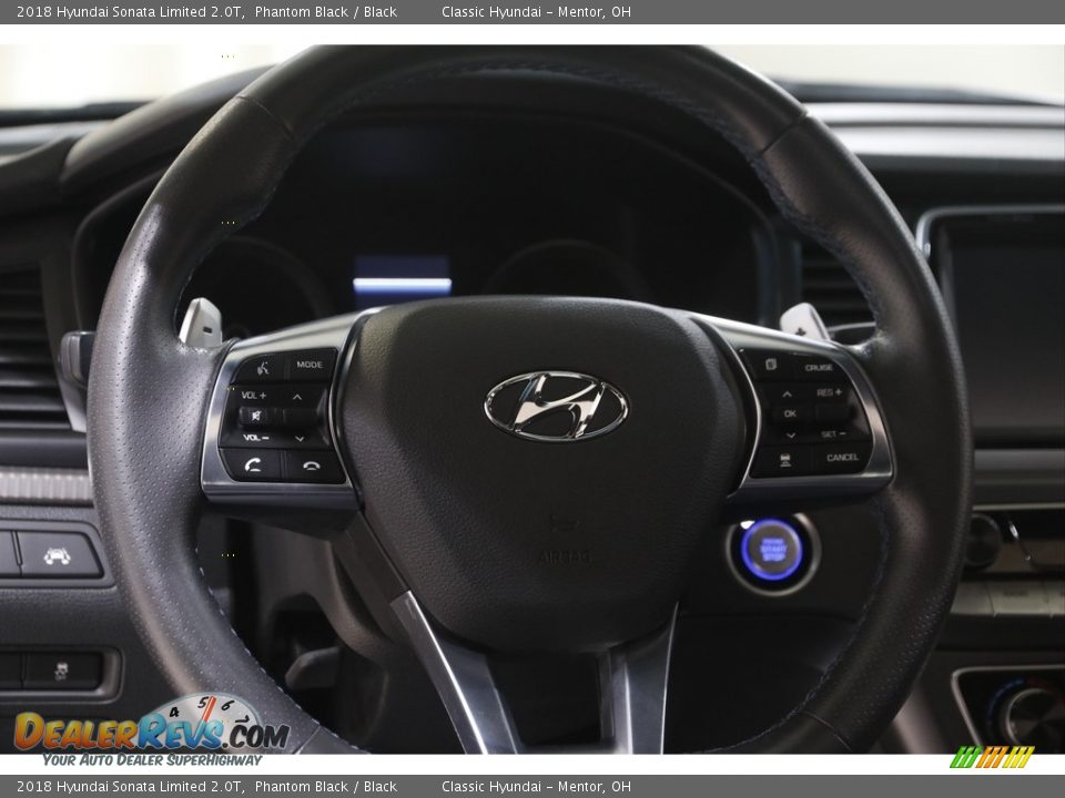 2018 Hyundai Sonata Limited 2.0T Phantom Black / Black Photo #7