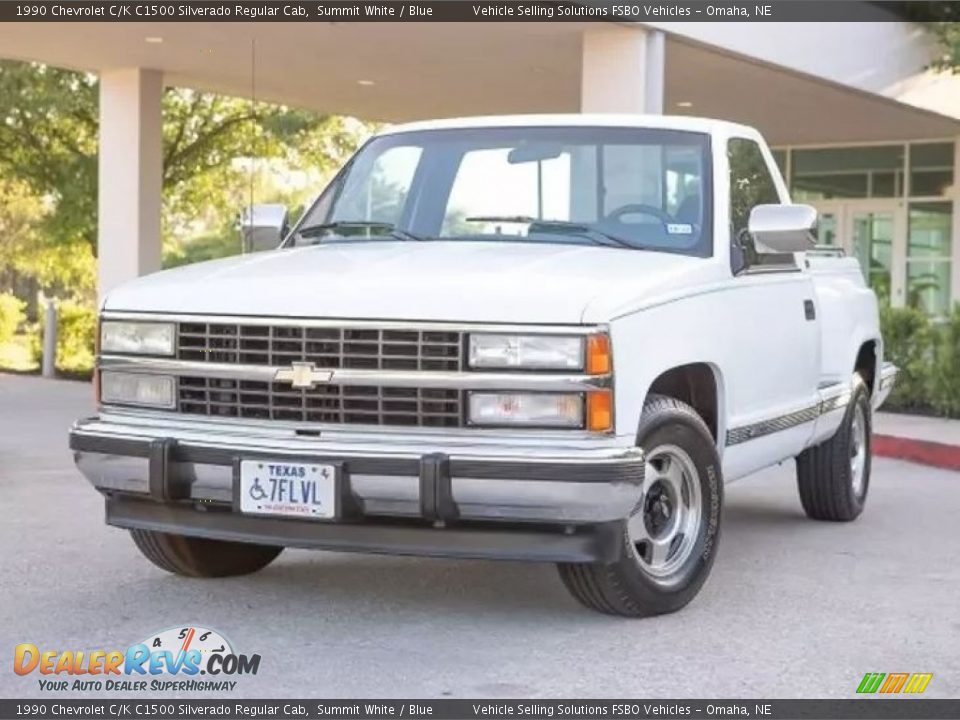 Summit White 1990 Chevrolet C/K C1500 Silverado Regular Cab Photo #2