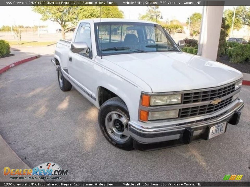 Summit White 1990 Chevrolet C/K C1500 Silverado Regular Cab Photo #3