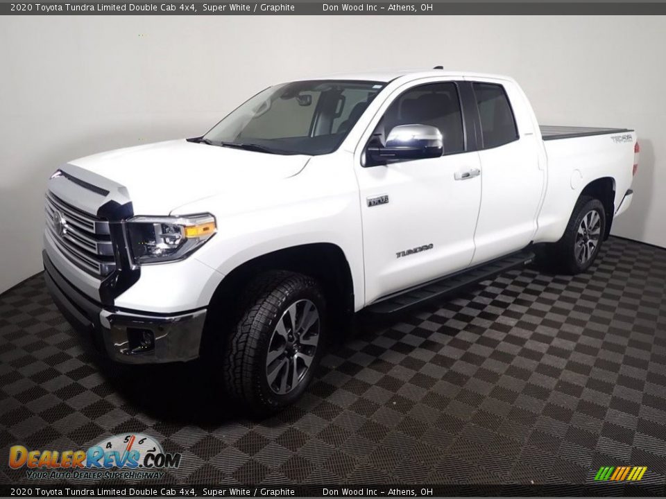 2020 Toyota Tundra Limited Double Cab 4x4 Super White / Graphite Photo #10