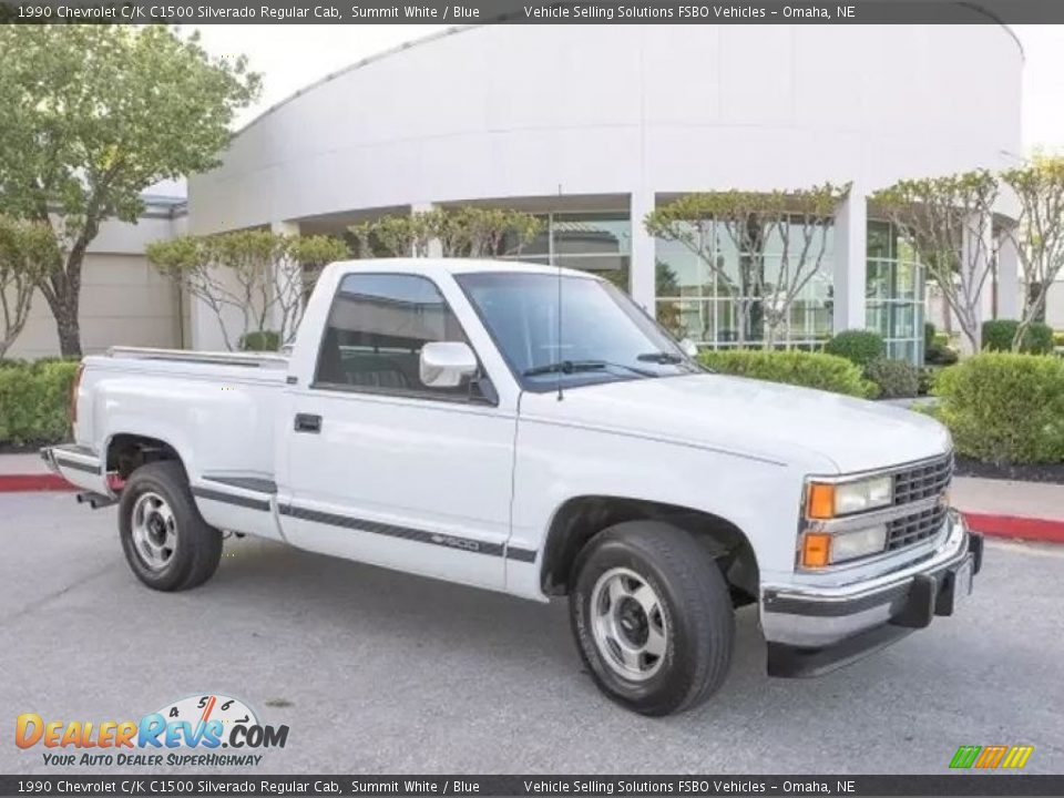 Front 3/4 View of 1990 Chevrolet C/K C1500 Silverado Regular Cab Photo #4