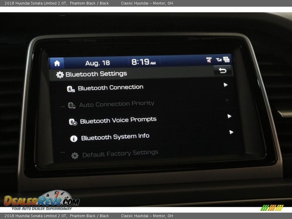 2018 Hyundai Sonata Limited 2.0T Phantom Black / Black Photo #12