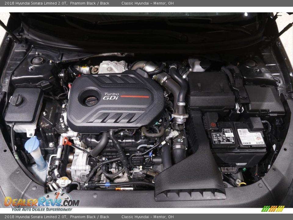 2018 Hyundai Sonata Limited 2.0T Phantom Black / Black Photo #20