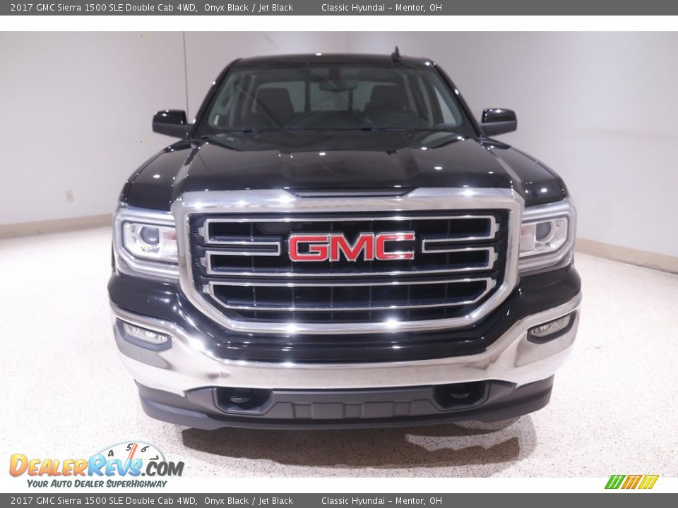 2017 GMC Sierra 1500 SLE Double Cab 4WD Onyx Black / Jet Black Photo #2