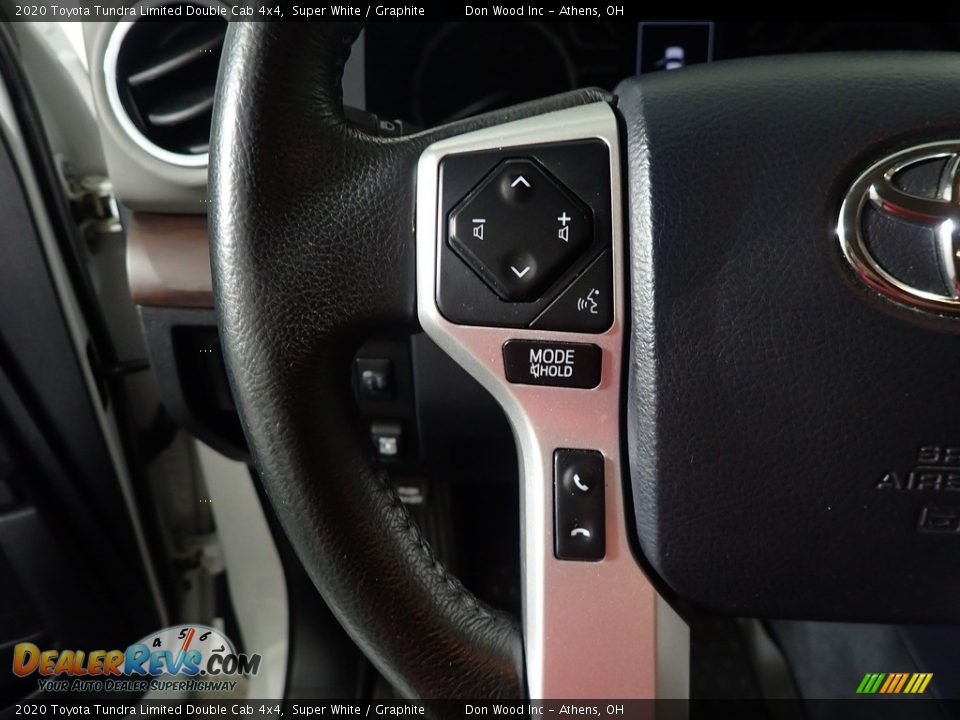 2020 Toyota Tundra Limited Double Cab 4x4 Super White / Graphite Photo #26