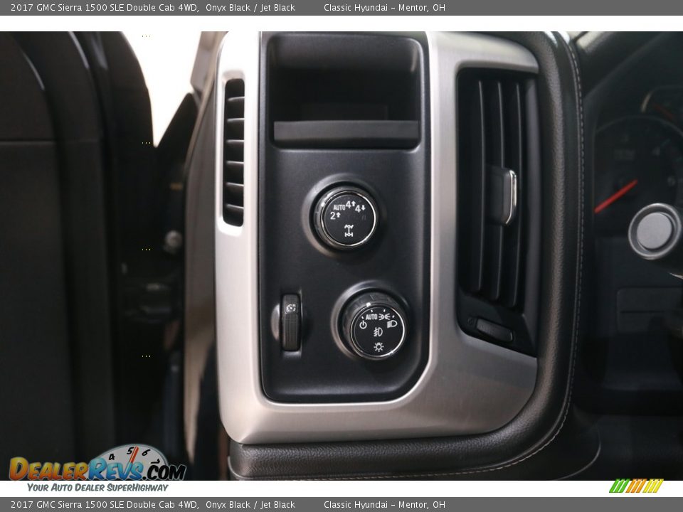 2017 GMC Sierra 1500 SLE Double Cab 4WD Onyx Black / Jet Black Photo #6