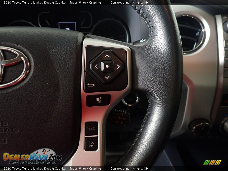 2020 Toyota Tundra Limited Double Cab 4x4 Super White / Graphite Photo #27