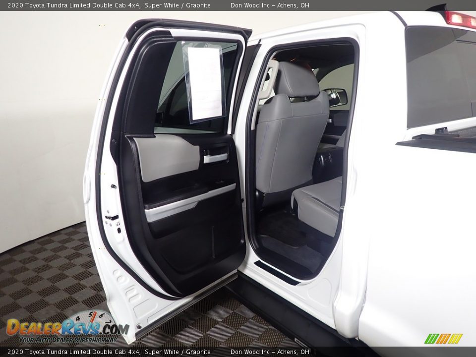 2020 Toyota Tundra Limited Double Cab 4x4 Super White / Graphite Photo #32