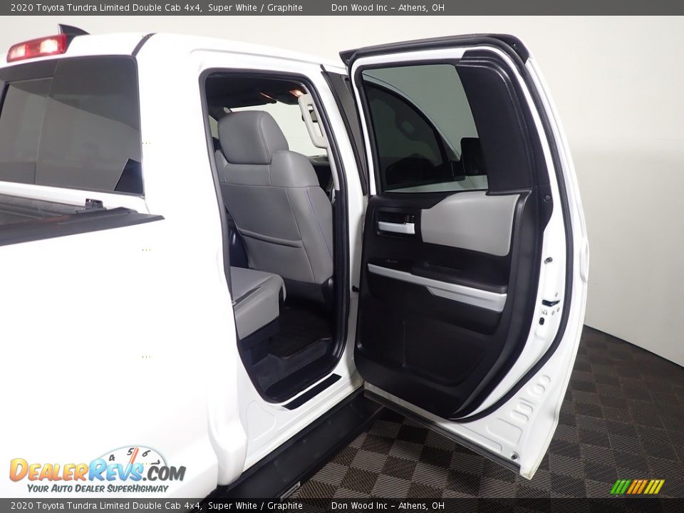 2020 Toyota Tundra Limited Double Cab 4x4 Super White / Graphite Photo #34