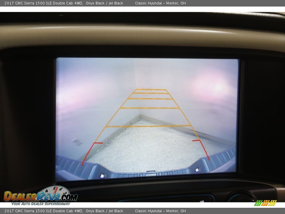 2017 GMC Sierra 1500 SLE Double Cab 4WD Onyx Black / Jet Black Photo #14