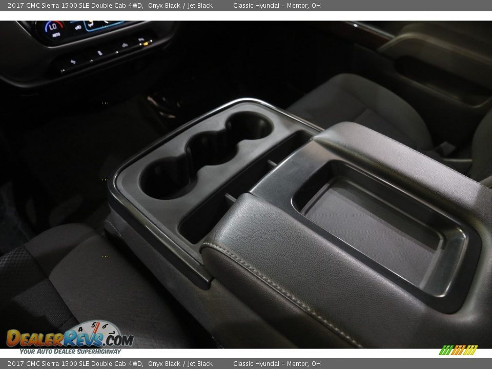 2017 GMC Sierra 1500 SLE Double Cab 4WD Onyx Black / Jet Black Photo #15