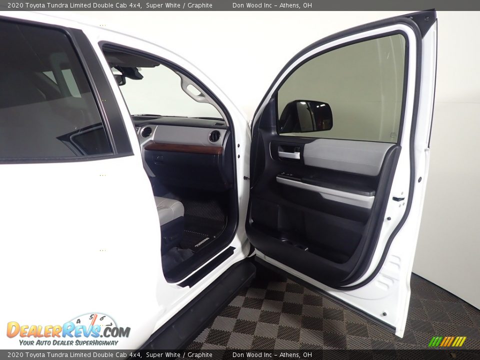 2020 Toyota Tundra Limited Double Cab 4x4 Super White / Graphite Photo #36