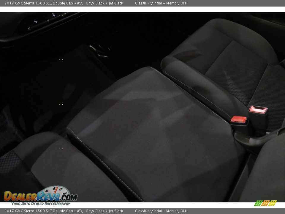 2017 GMC Sierra 1500 SLE Double Cab 4WD Onyx Black / Jet Black Photo #16