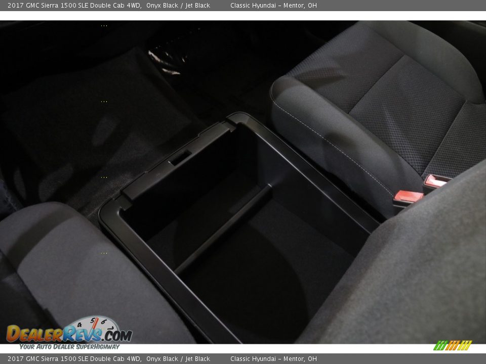 2017 GMC Sierra 1500 SLE Double Cab 4WD Onyx Black / Jet Black Photo #17