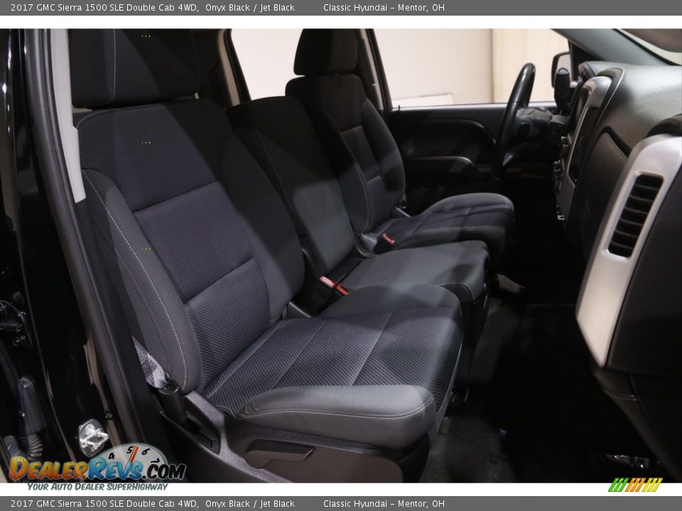 2017 GMC Sierra 1500 SLE Double Cab 4WD Onyx Black / Jet Black Photo #18