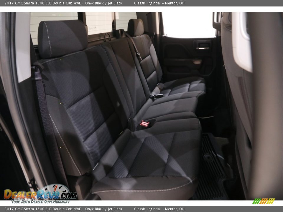 2017 GMC Sierra 1500 SLE Double Cab 4WD Onyx Black / Jet Black Photo #19