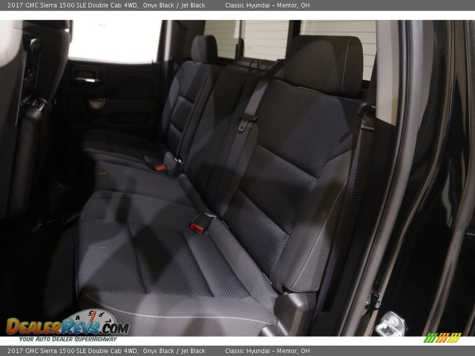 2017 GMC Sierra 1500 SLE Double Cab 4WD Onyx Black / Jet Black Photo #20