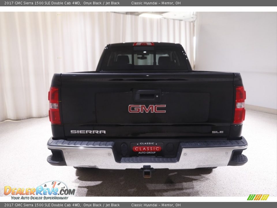 2017 GMC Sierra 1500 SLE Double Cab 4WD Onyx Black / Jet Black Photo #21