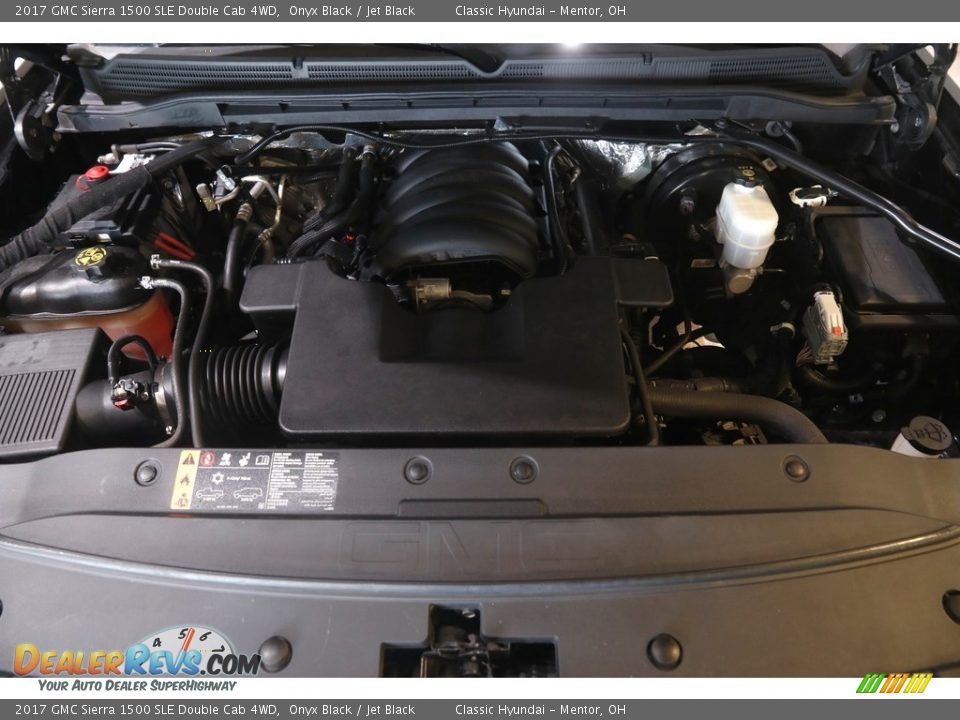 2017 GMC Sierra 1500 SLE Double Cab 4WD Onyx Black / Jet Black Photo #22