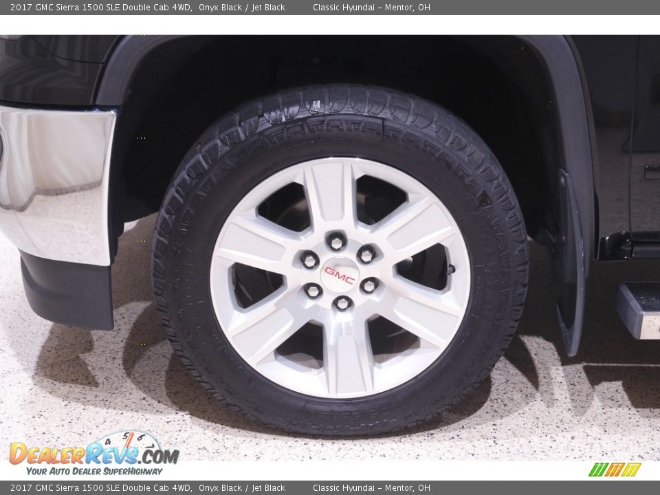 2017 GMC Sierra 1500 SLE Double Cab 4WD Onyx Black / Jet Black Photo #23