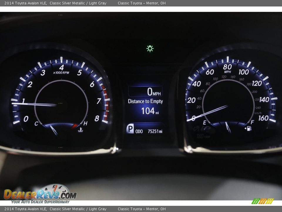 2014 Toyota Avalon XLE Classic Silver Metallic / Light Gray Photo #8